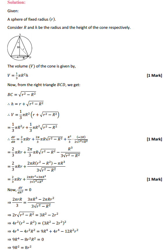 NCERT Solutions for Class 12 Maths Chapter 6 Application of Derivatives Miscellaneous Exercise 29