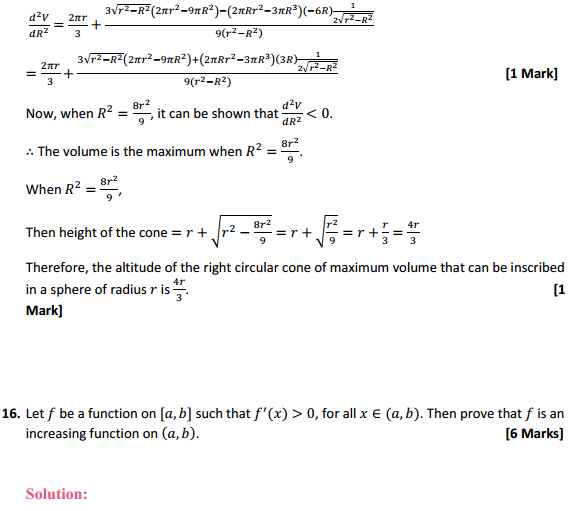 NCERT Solutions for Class 12 Maths Chapter 6 Application of Derivatives Miscellaneous Exercise 31