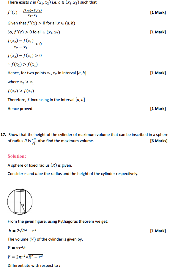 NCERT Solutions for Class 12 Maths Chapter 6 Application of Derivatives Miscellaneous Exercise 33