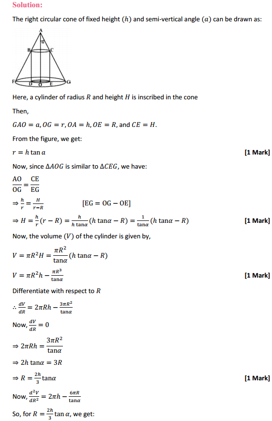NCERT Solutions for Class 12 Maths Chapter 6 Application of Derivatives Miscellaneous Exercise 36