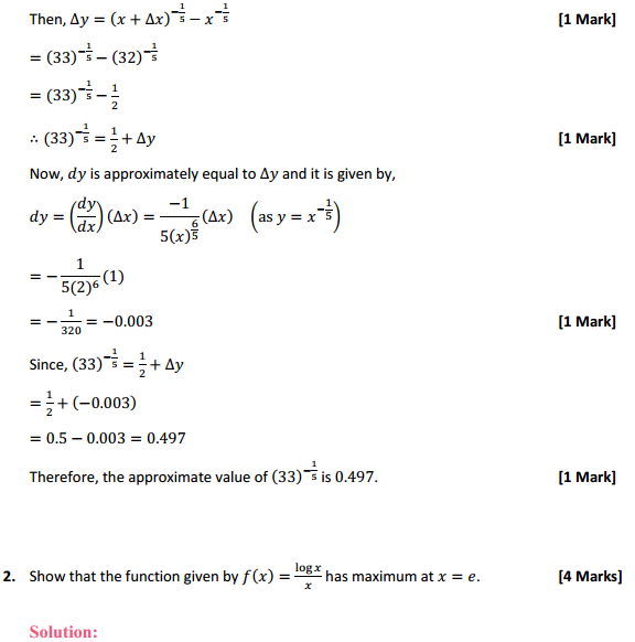 NCERT Solutions for Class 12 Maths Chapter 6 Application of Derivatives Miscellaneous Exercise 4