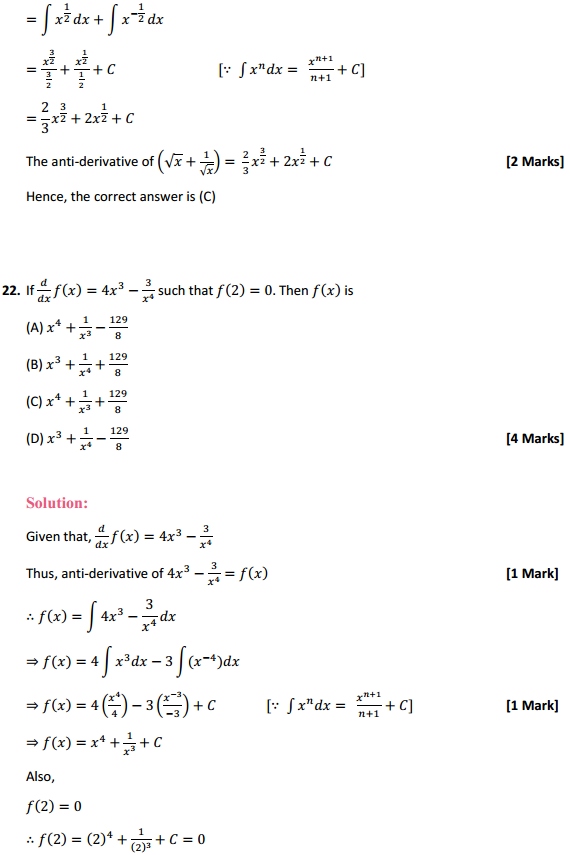 NCERT Solutions for Class 12 Maths Chapter 7 Integrals Ex 7.1 11