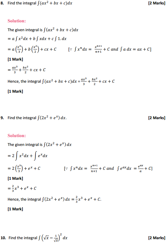NCERT Solutions for Class 12 Maths Chapter 7 Integrals Ex 7.1 4