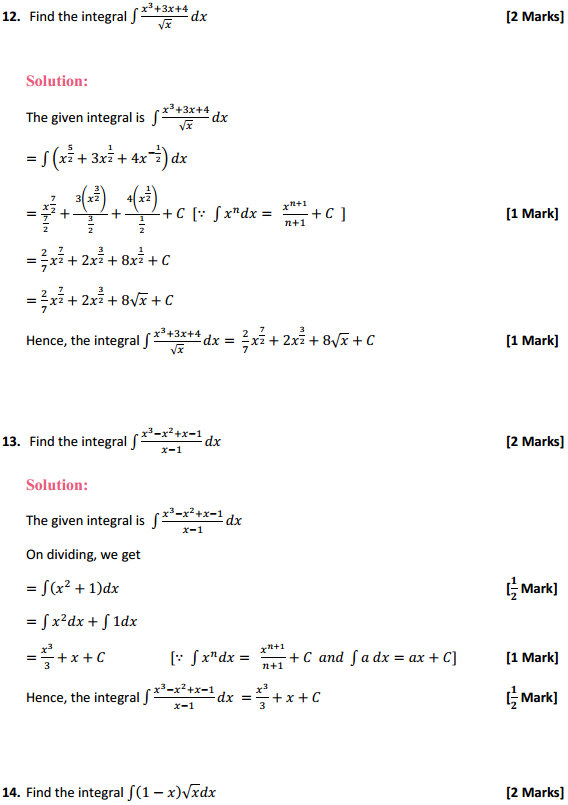 NCERT Solutions for Class 12 Maths Chapter 7 Integrals Ex 7.1 6