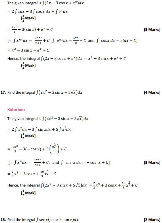 NCERT Solutions for Class 12 Maths Chapter 7 Integrals Ex 7.1 8
