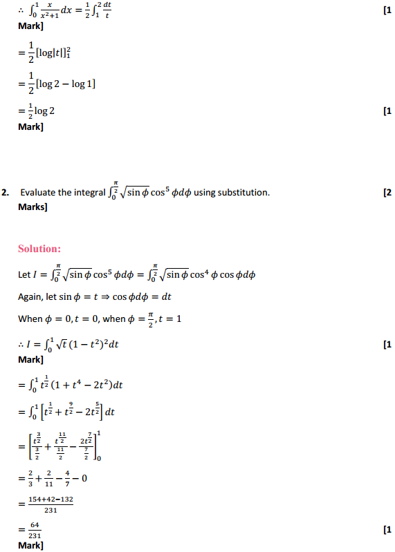 NCERT Solutions for Class 12 Maths Chapter 7 Integrals Ex 7.10 2