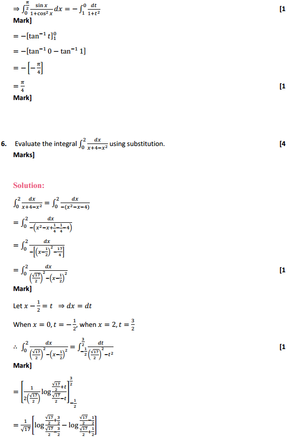 NCERT Solutions for Class 12 Maths Chapter 7 Integrals Ex 7.10 5
