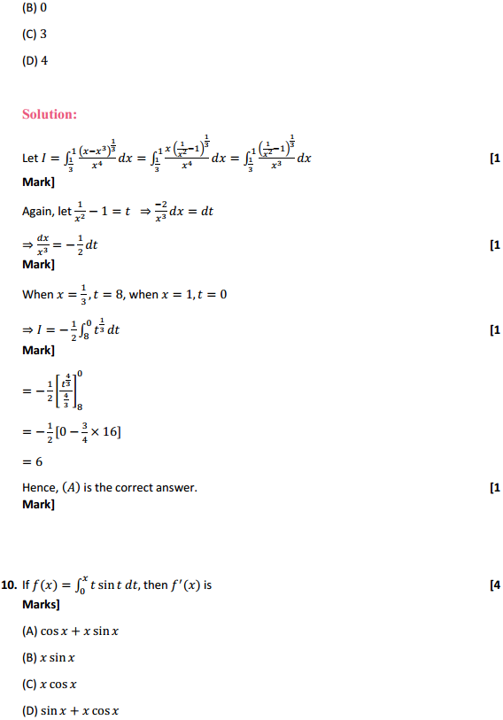 NCERT Solutions for Class 12 Maths Chapter 7 Integrals Ex 7.10 8