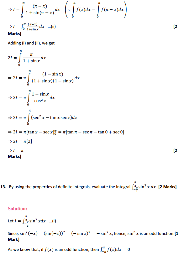 NCERT Solutions for Class 12 Maths Chapter 7 Integrals Ex 7.11 10
