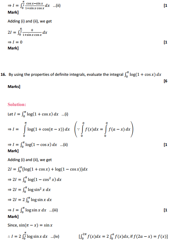 NCERT Solutions for Class 12 Maths Chapter 7 Integrals Ex 7.11 12