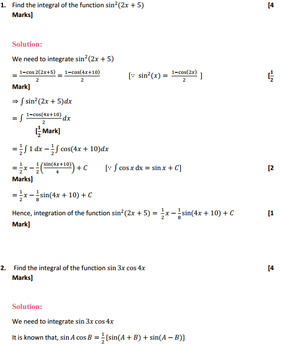 NCERT Solutions for Class 12 Maths Chapter 7 Integrals Ex 7.3 1