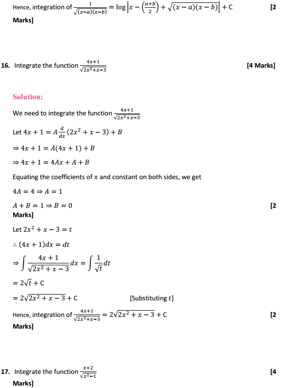 NCERT Solutions for Class 12 Maths Chapter 7 Integrals Ex 7.4 12
