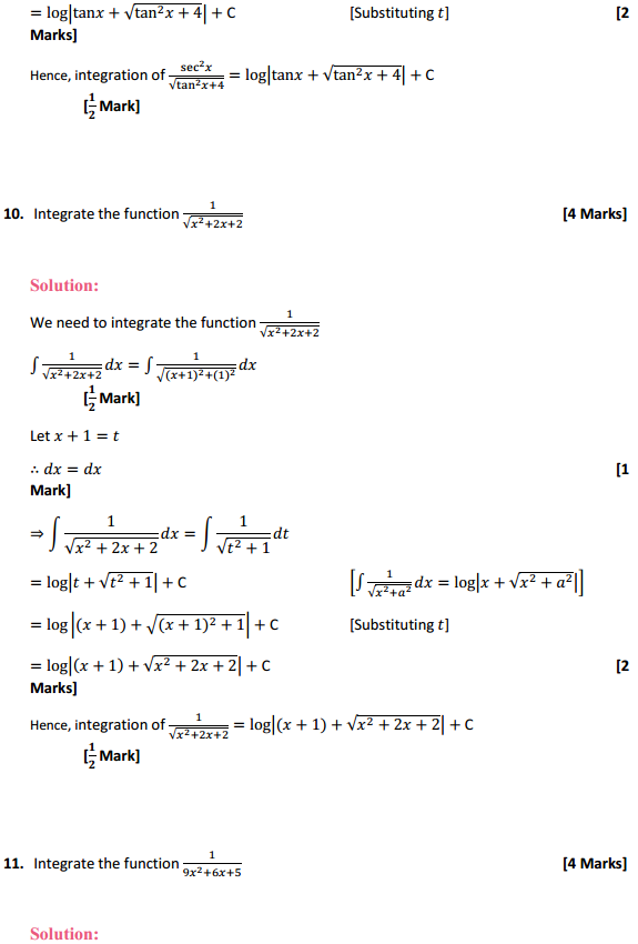 NCERT Solutions for Class 12 Maths Chapter 7 Integrals Ex 7.4 7