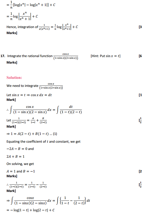 NCERT Solutions for Class 12 Maths Chapter 7 Integrals Ex 7.5 16