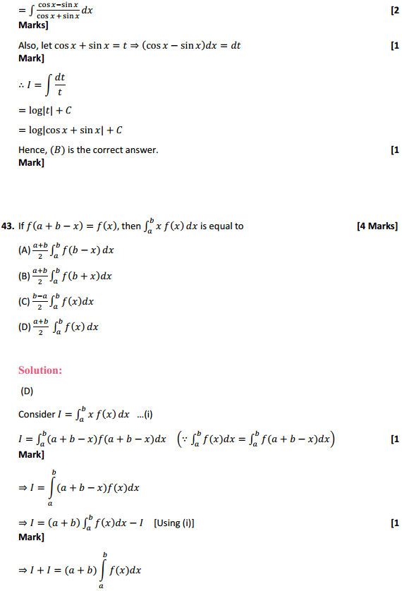 NCERT Solutions for Class 12 Maths Chapter 7 Integrals Miscellaneous Exercise 34
