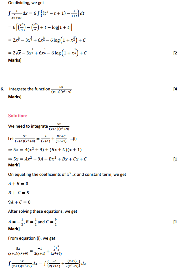 NCERT Solutions for Class 12 Maths Chapter 7 Integrals Miscellaneous Exercise 5