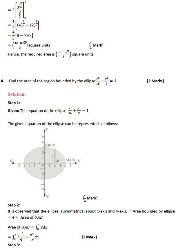 NCERT Solutions for Class 12 Maths Chapter 8 Application of Integrals Ex 8.1 4