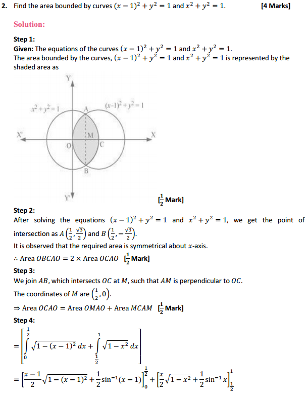 NCERT Solutions for Class 12 Maths Chapter 8 Application of Integrals Ex 8.2 3