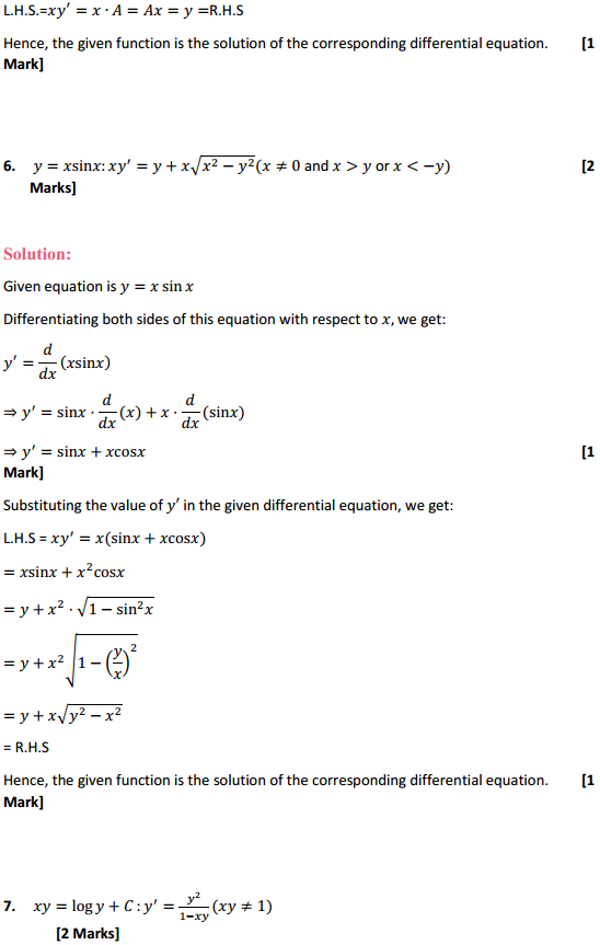 NCERT Solutions for Class 12 Maths Chapter 9 Differential Equations Ex 9.2 4