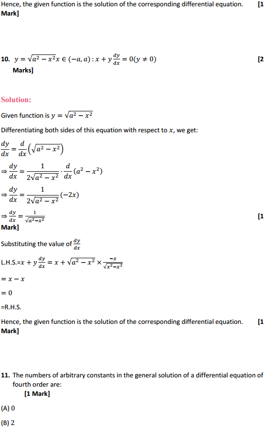 NCERT Solutions for Class 12 Maths Chapter 9 Differential Equations Ex 9.2 7