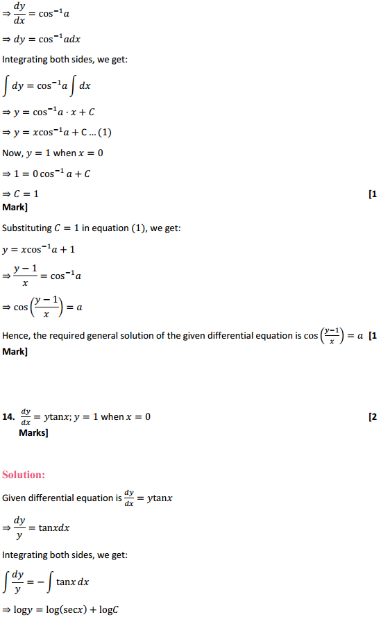 NCERT Solutions for Class 12 Maths Chapter 9 Differential Equations Ex 9.4 14