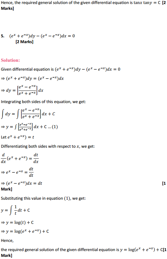 NCERT Solutions for Class 12 Maths Chapter 9 Differential Equations Ex 9.4 5