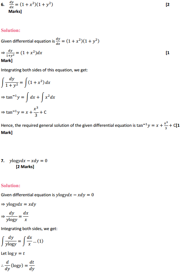 NCERT Solutions for Class 12 Maths Chapter 9 Differential Equations Ex 9.4 6