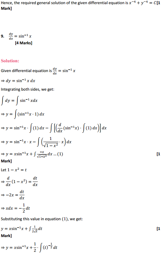 NCERT Solutions for Class 12 Maths Chapter 9 Differential Equations Ex 9.4 8