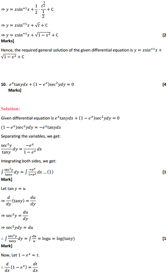 NCERT Solutions for Class 12 Maths Chapter 9 Differential Equations Ex 9.4 9