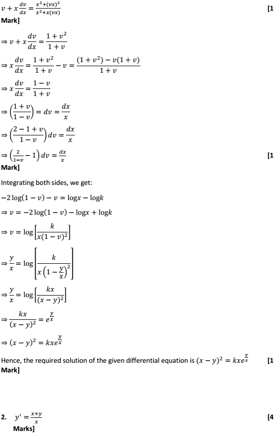 NCERT Solutions for Class 12 Maths Chapter 9 Differential Equations Ex 9.5 2