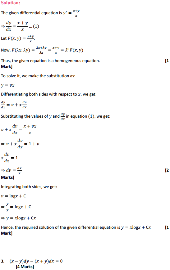 NCERT Solutions for Class 12 Maths Chapter 9 Differential Equations Ex 9.5 3