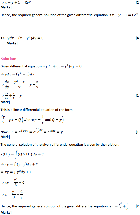 NCERT Solutions for Class 12 Maths Chapter 9 Differential Equations Ex 9.6 18