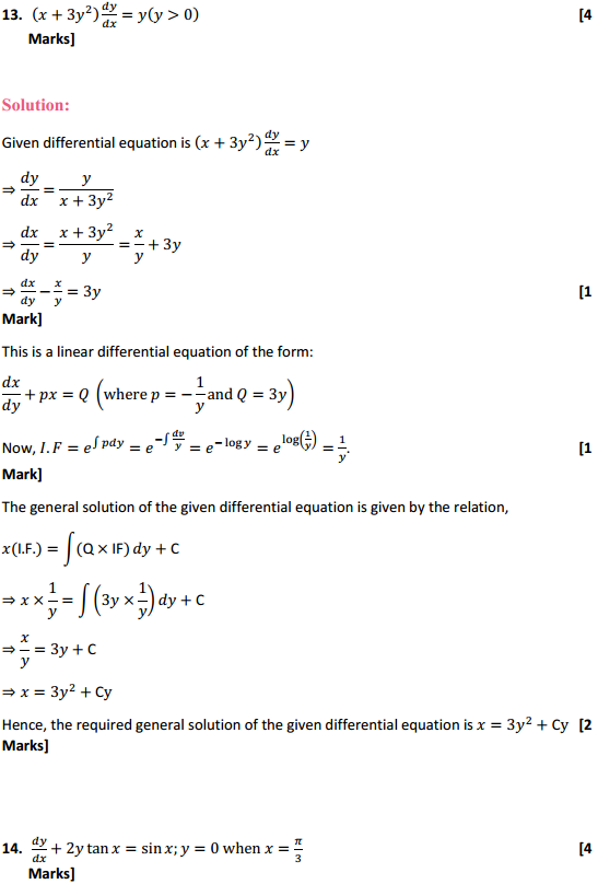 NCERT Solutions for Class 12 Maths Chapter 9 Differential Equations Ex 9.6 19