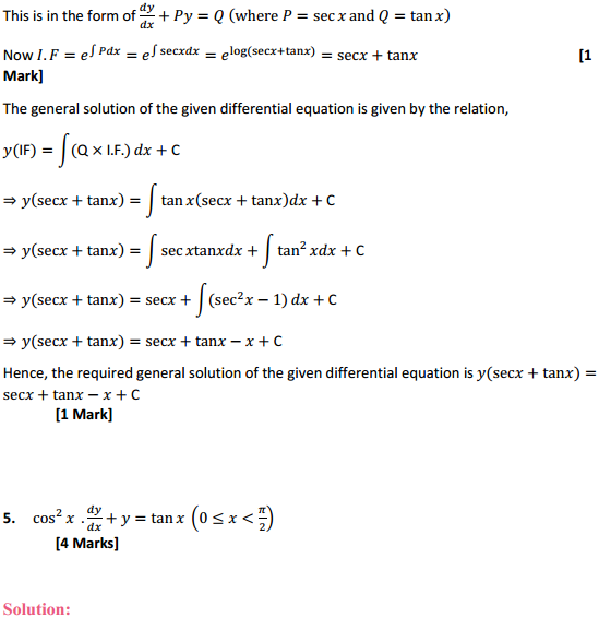 NCERT Solutions for Class 12 Maths Chapter 9 Differential Equations Ex 9.6 6