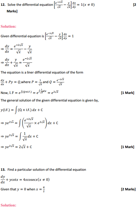 NCERT Solutions for Class 12 Maths Chapter 9 Differential Equations Miscellaneous Exercise 25