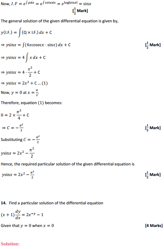 NCERT Solutions for Class 12 Maths Chapter 9 Differential Equations Miscellaneous Exercise 27