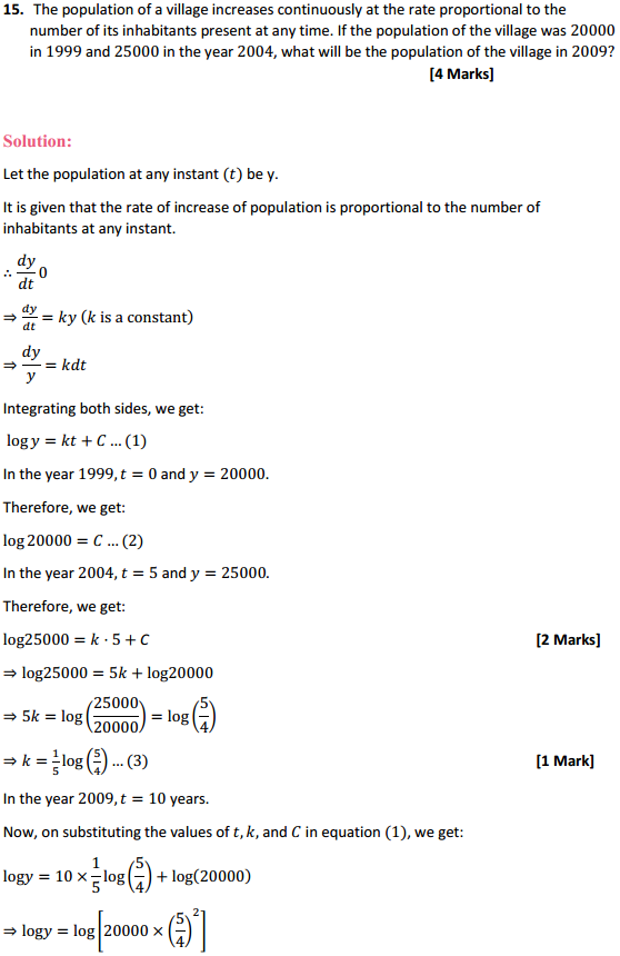 NCERT Solutions for Class 12 Maths Chapter 9 Differential Equations Miscellaneous Exercise 31