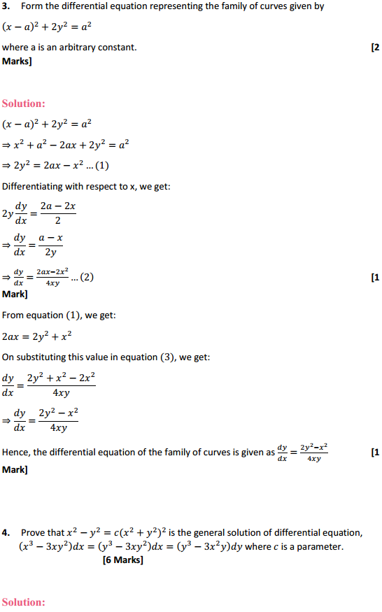 NCERT Solutions for Class 12 Maths Chapter 9 Differential Equations Miscellaneous Exercise 9