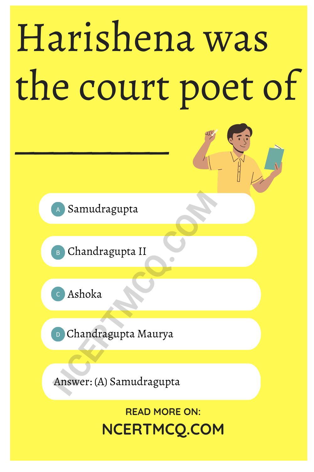 Harishena was the court poet of ________