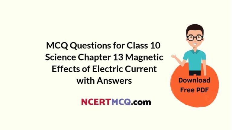 MCQ Questions For Class 10 Science Chapter 13 Magnetic Effects Of ...