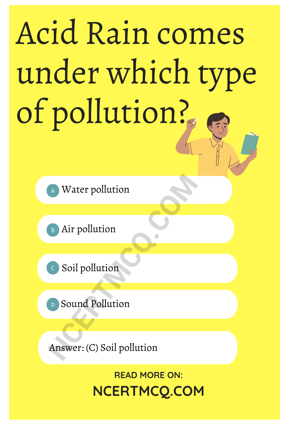 Acid Rain comes under which type of pollution?