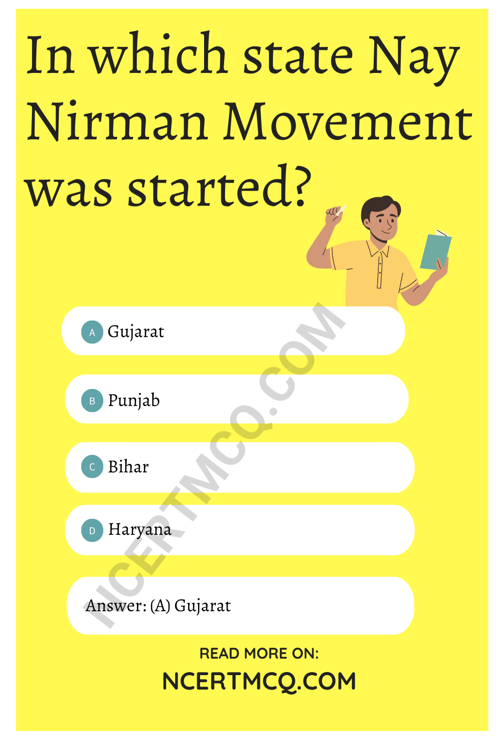 In which state Nay Nirman Movement was started?