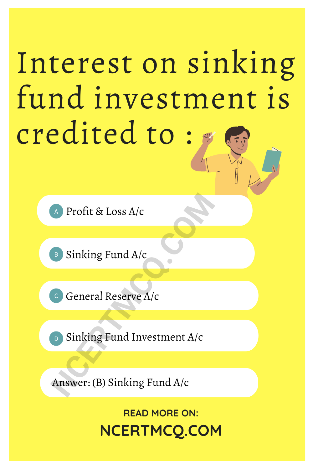 Interest on sinking fund investment is credited to :