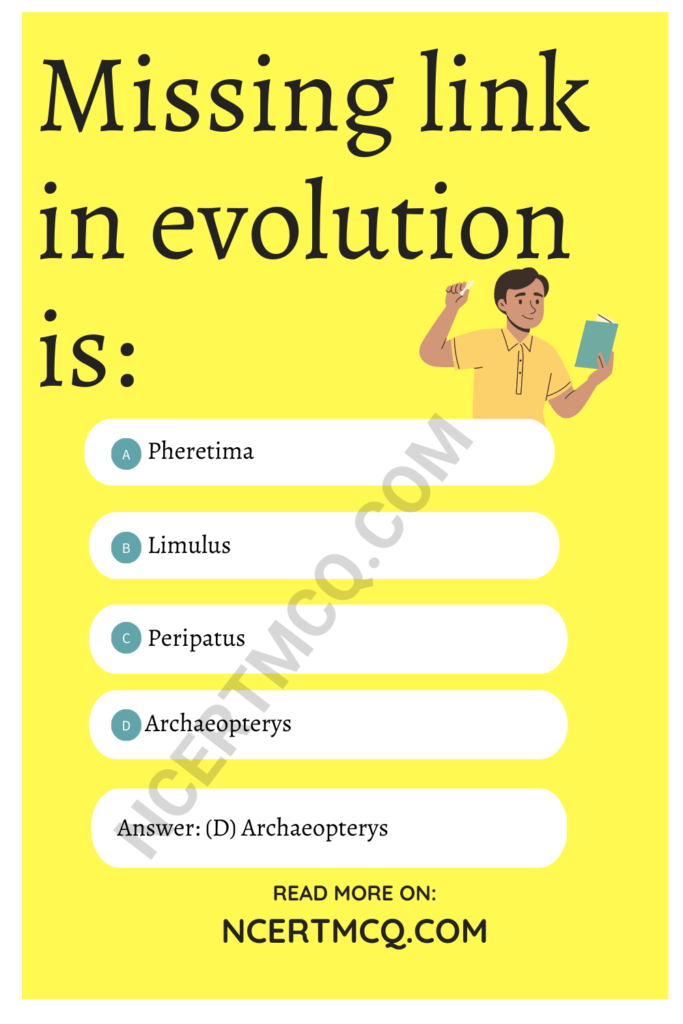 Evolution Class 12 MCQ Online Test With Answers Questions – NCERT MCQ