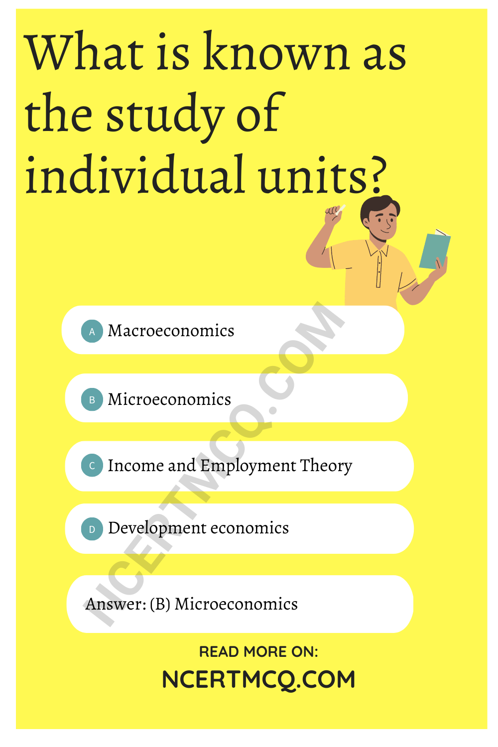 What is known as the study of individual units?