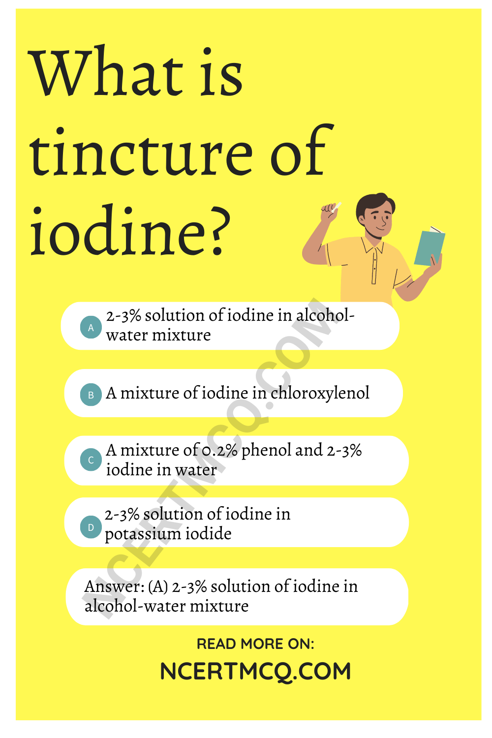 What is tincture of iodine?