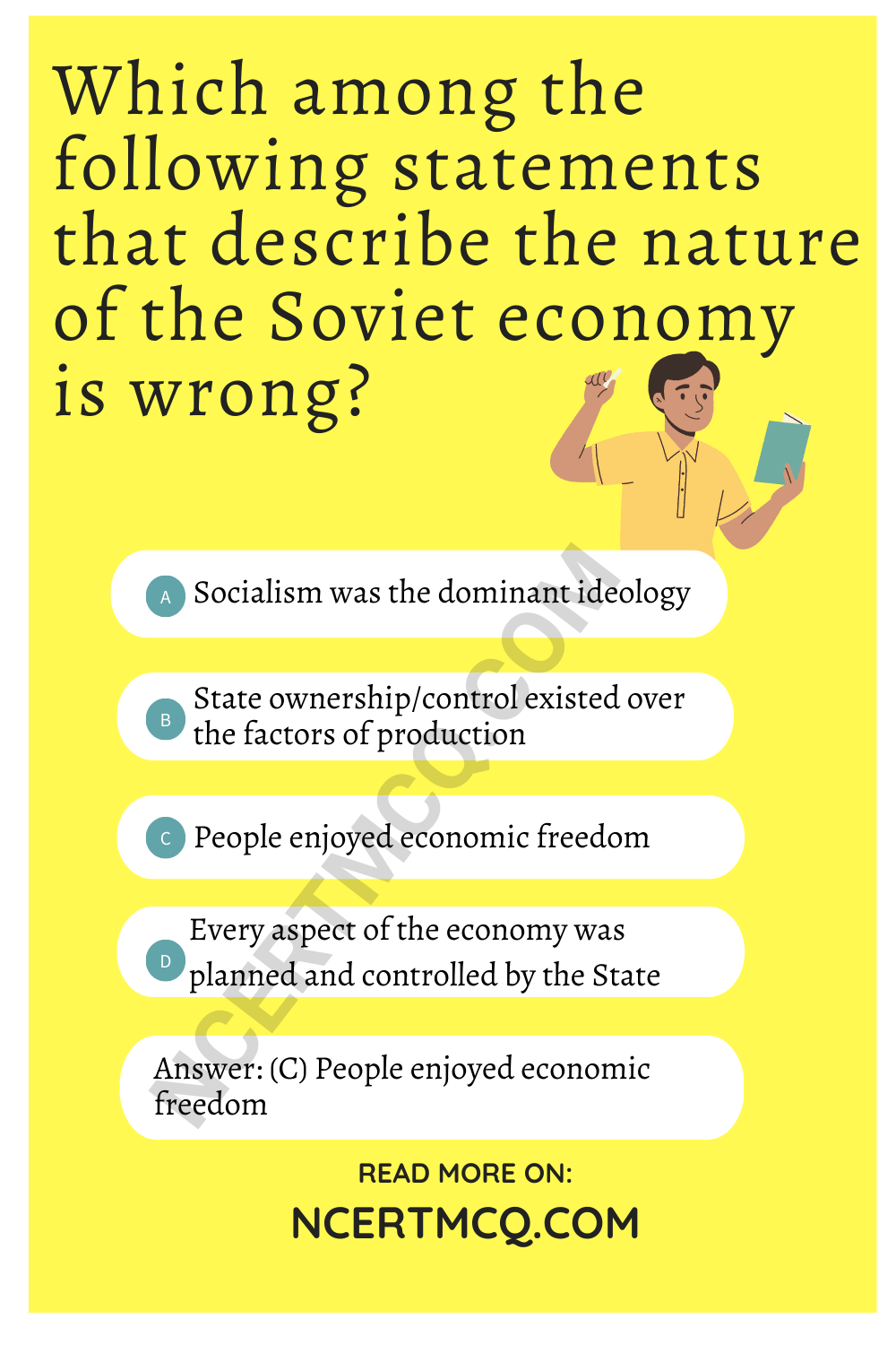 Which among the following statements that describe the nature of the Soviet economy is wrong?