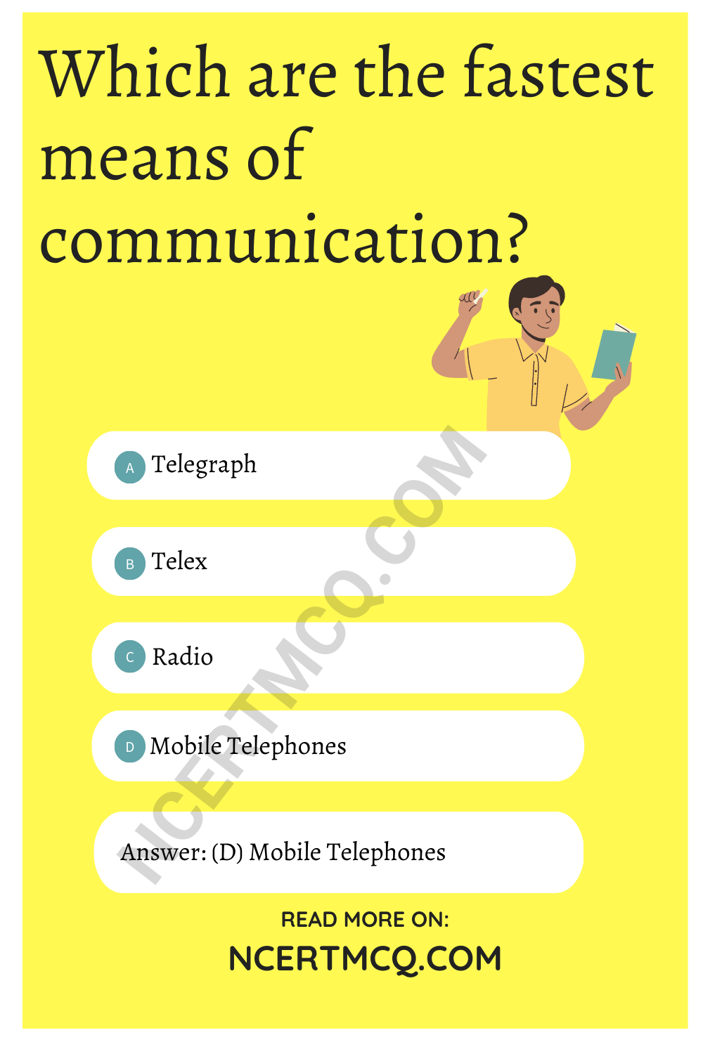 Which are the fastest means of communication?