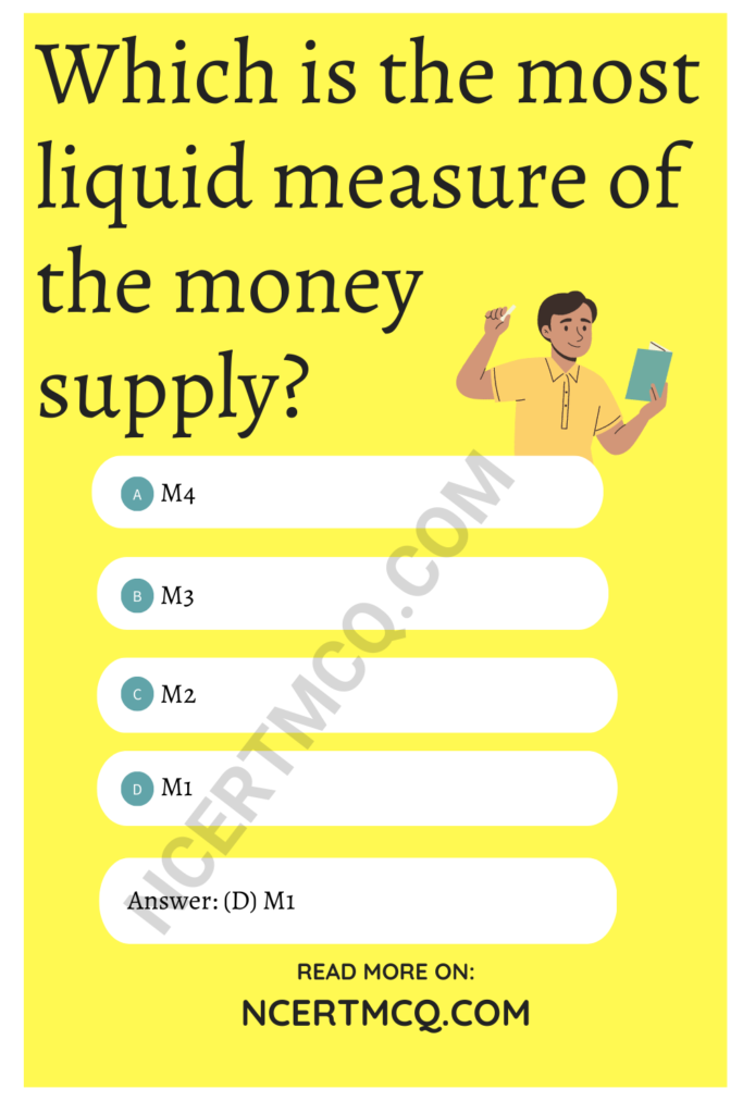 MCQ Questions for Class 12 Economics Chapter 3 Money and Banking with