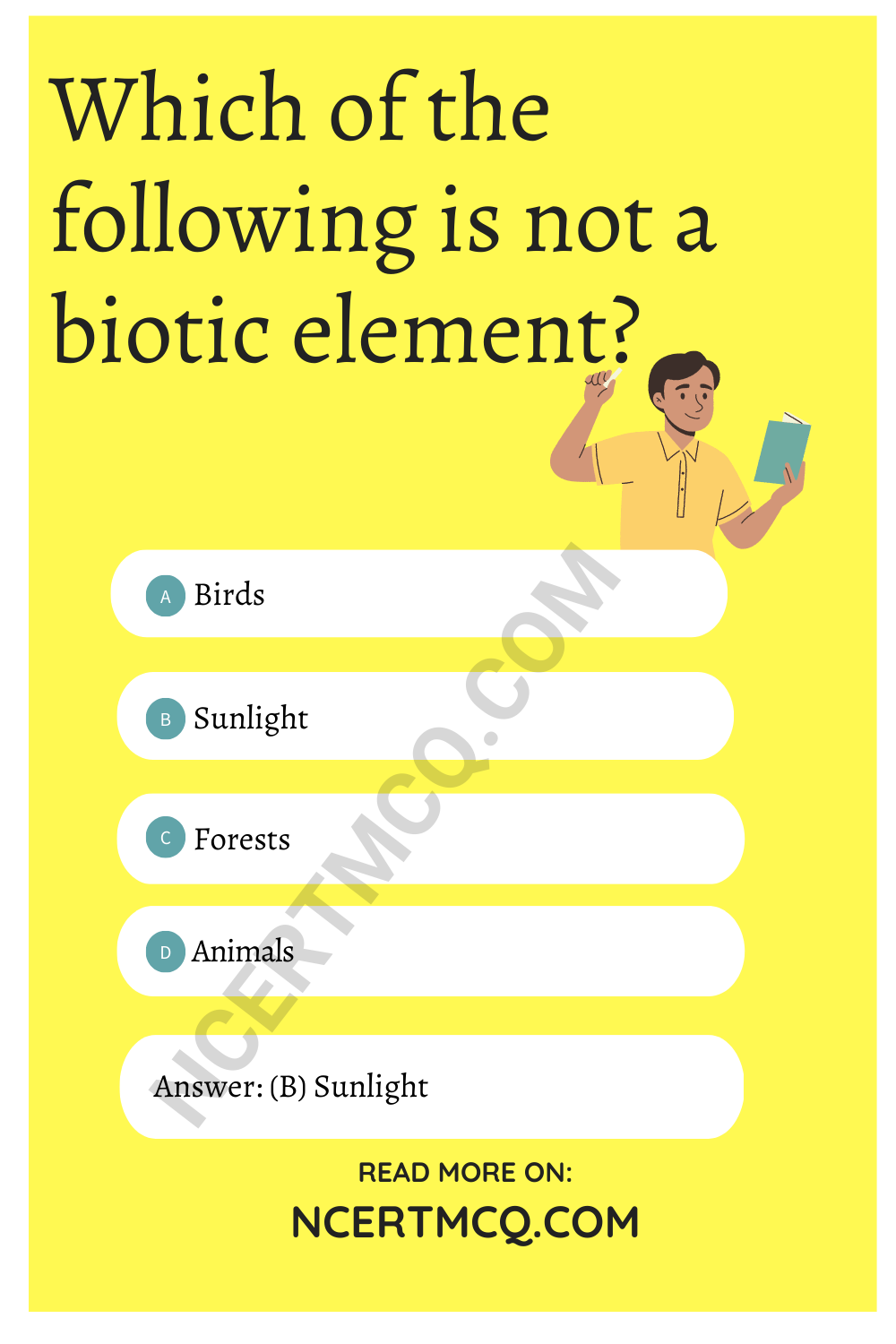 Which of the following is not a biotic element?